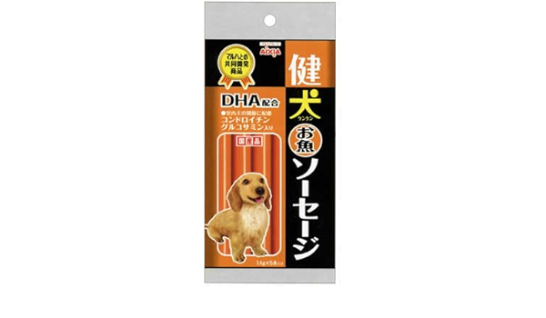 Amazon Co Jp 健犬 お魚ソーセージ コンドロイチン グルコサミン入り 70g ペット用品