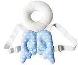 ベビーヘッドガード 赤ちゃんの肩と頭を守る　転倒防止セーフティー安全頭保護　大きいサイズ　可愛い　５色 (ブルー)