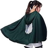 [YAORUI] 進撃の巨人 マント コスプレ 調査兵団 コスチューム 仮装 フード付きマント エレン ミカサ アルミン リヴァイ コス 衣装 ハロウィン イベント 学園祭
