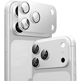 【2026年春新開発】TORRAS For iPhone 17 Pro Max カメラ保護 全面保護 10H強化ガラス＋アルミ合金 レンズカバー 極薄 金属仕上がり ARアンチグレア 露出オーバー防止 透過率99%以上 航空宇宙素材 米軍規格 傷/褪色/指紋防止 1枚セット いPhone17 Pro Max 専用 カメラフィルム シルバー CameraGo