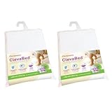 ClevaBed Brushed Cotton Waterproof Fitted Mattress Protector (Set of 2) Size: Crib by Clevamama [並行輸