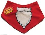 Spoilt Rotten Kids 'Santa Beard' Red Bandana Baby Bib - Very Cute Soft 100% Cotton Bib Great Christm