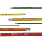 PBスイスツールズ ボール付きレインボー六角レンチ7本組 212H-6RB サイズ1.5～6 1ヶ入 TWBR-7S