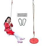 TL ToysブルーディスクSeat Swing Monkey Ropeツリースイングレッド