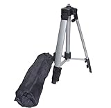 高所作業でも安定 レーザー墨出し器用 エレベーター三脚 ハンドル式 ケース付 (1.2ｍ)