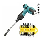 moiitee　多用途ドライバー　調節可能ねじ回し　17セット