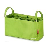 【ジェネリック 】 9色　防水　ベビーカー アクセサリー バスケット　収納袋　便利　カバー　哺乳瓶 おむつ 　小物 入れ バッグ　 (グリーン)