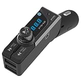 AUX出力/USB×2ポート/通話/角度調節など多機能なBluetooth FMトランスミッターのスリム設計タイプ NKD-230