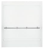 ADA 1-Piece 39.13" x 63.31" x 65.56" Back Wall Finish: White [並行輸入品]