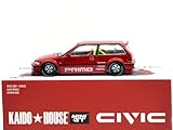 MINI GT 1:64 スケール KAIDO HOUSE - CIVIC (EF) KAIDO WORKS V2 - RED 街道はうす - ホンダ・シビック(EF) KAIDO ワークス V2 - レッド KHMG156 [並行輸入品]