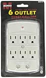 モリス製品89014 6アウトレットウォールタップアンテナサージ - CATV保護