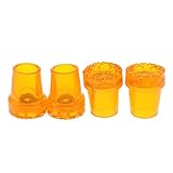 Kesoto 松葉杖チップ　4個　滑り止め　安定　衝撃吸収　ウォーキング　スティック　端　松葉杖　先端　22mm