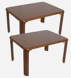 ２点セット 木製 折り畳み 丈夫な座卓 ローテーブル (幅60×奥行45) ブラウン hd-6045 br-2