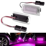 Gemproカーテシランプ Led クラウン/マジェスタ180系/200系/210系 ハリアー30系/60系 アルファード/ヴェルファイア20系/30系 エスティマ50系 カムリ40系 プリウス20系/30系/50系 プリウスα40系 プリウスPHV50系 マークX 120系/130系 アイシス/マークＸジオ/ミライ10系 ランドクルーザー200系 サイ10系 レクサス2個セット 高輝度 桜ピンク