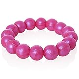 Lil' Jumbl Baby Teething Necklace | Organic Food Grade Silicone | BPA-Free (Metallic Violet) [並行輸入品]