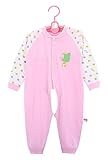 ベビースーツ服ロングスリーブコットンのベビークロールスポーツオープンフォークコットンピンク