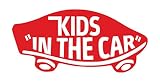 【全16色】人気!キッズ イン カー ステッカー!Kids in car Sticker /車用/シール/ Vinyl/Decal /バイナル/デカール/ステッカー/KIC-2 (赤) [並行輸入品]