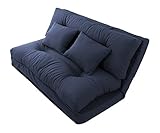 ソファー ソファベッド マットレスソファ ごろ寝マット 幅120 2人掛け /ネイビー