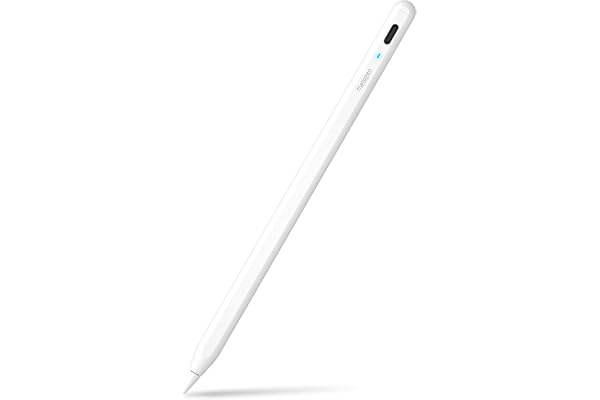 Metapen 超急速充電 アップルペンシル 磁気吸着機能対応 ペン 極細 超高感度 誤作動防止 軽量 耐摩 タッチペン 2018年以降iPad/iPad Pro/iPad air/iPad mini対応スタイラスペン（ホワイト）
