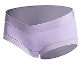 Plus Nao(プラスナオ) マタニティショーツ マタニティパンツ ローライズ インナー 下着 パンティ ショーツ パンツ 妊娠 妊婦 妊娠初期～妊 XL パープル