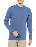 [Amazon Essentials] Tシャツ スリムフィット 長袖 メンズ ヘザーブルー XL