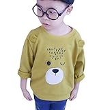 Plus Nao(プラスナオ) プリントトレーナー スウェット プルオーバートップス 子供服 秋冬 長袖 クルーネック 動物 アニマル フェイスプリン イエロー 140