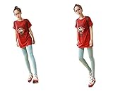 R-STYLE おしゃれマタニティ カラーレギンス 10分丈 (ミントグリーン)