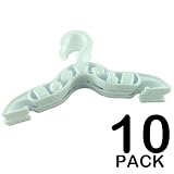 BRAND NEW - LITTLE STARS 10 PC WHITE BABY HANGERS - KIDS COAT HANGERS by We Search You Save