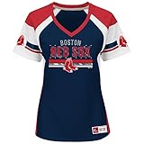 ボストンレッドソックスWomen 'sドラフトMeジャージーVネックTシャツ S