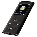 64G MP3プレーヤー、1.8インチスクリーンMP3音楽プレーヤー、スポーツ勉強用 WMA FLAC APE AAC OGGとACELPに対応、イヤホン付き (黒)