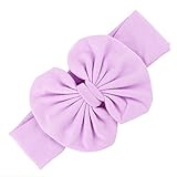 Onuneed ベビー キッズ ヘアヘアアクセサリー 結婚式やパーティー 髪飾り 新生児 赤ちゃん 出産祝い 内祝い お宮参り 誕生日 等にも-お花 (パープル)