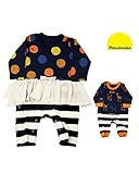 【子供服】 moujonjon (ムージョンジョン) ドット・動物セパレート風接結Ｔオール 70cm，80cm M54770