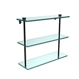 Allied Brass NS-5/16-ORB 16 Triple Glass Shelf Oil Rubbed Bronze by Allied Brass