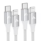 Yosou ライトニングケーブル タイプC 1m+2m 2本セット USB C 充電器 ケーブル ライトニング 充電ケーブル タイプC PD高速充電 TypeC Lightning ケーブル Type-C 充電コード