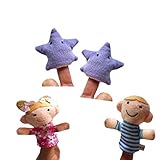 SONONIA 8本　ぬいぐるみ　小さな星　指の人形　知育玩具　贈り物　多彩