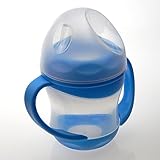 トトハウス(TOTO HOUSE) 離乳 ベビー コップ 練習 ソフトアヒル口デザイン　歯ぐきを保護　シリコン製　ビスフェノールA不使用　160ml (ブルー)