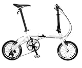 RENAULT(ルノー) 【Amazon.co.jp 限定カラー】 ULTRA LIGHT 7 Limited Edition(AL-FDB143) ホワイト 特別仕様車 外装3段 超軽量7.8kg 超小型 14インチ 折りたたみ自転車 最軽量クラスモデル登場 大型クランク採用(チェーンホイル47T/リアホイル11/13/15T) クランクアーム165mm エンド幅85mm 高さ調整ステム搭載 11282-1299