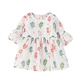 WIN 女の子服　夏サマー 可愛いベビー 子供女の子ドレス ガールズワンピース　女の子　子供ワンピース　フォーマル　五分袖 (100cm, ホワイト)