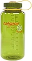 Nalgene Sustain Tritan Wide Mouth BPA-Free Water Bottle, Olive, 32 oz