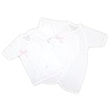 えくぼちゃん(ekubochan) 日本製 メルマ フライス ドット柄 短肌着＋コンビ肌着セット (ピンク)