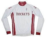 NBA Houston Rocketsメンズ長袖サイクリングジャージー XL ホワイト