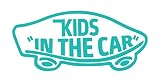 【全16色】人気!キッズ イン カー ステッカー!Kids in car Sticker /車用/シール/ Vinyl/Decal /バイナル/デカール/ステッカー/KIC-1 (ターコイズ) [並行