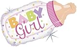 Single Source Party Suppies – 33インチベビーボトルGirl Shape Mylar Foil Balloon