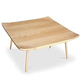 こたつ ダックテール 正方形 80cm 幅80 奥行80 高さ37cm ナラ突板 座卓 コタツ 暖房テーブル 洋室 和室に合う炬燵 家具調コタツ 北欧風ジャパニーズデザイン リビングテーブル 和ジャパニーズモダン ローテーブル 日本製 国産