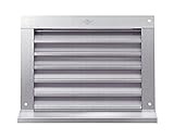 角型ガラリ（水切付） 標準（網なし）シルバー SAG-150x200 新協和