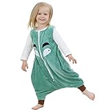 ベビーパジャマ 袖なし ロンパース 子ども 着ぐるみ ジャンプスーツ かわいい動物柄 カバーオール プレゼント 出産祝い (74CM(3-5歳), シアン)