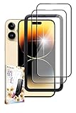 叶kanae カナエ iPhone14 Pro Max 用 ガラスフィルム 強化ガラス 全面保護 保護フィルム フィルム 液晶保護フィルム 黒縁 2枚入り