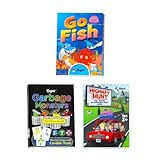 Regal Games - ハイウェイハント 魚 ゴミモンスターカードゲームセット - 家族に優しい 楽しいカードゲーム - 検索&検索、マッチング、カウント - 対象年齢3歳以上 - ゲームカード&説明書付き - 3パック