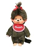 Original Sekiguchi 8.45 Tall Girl Monchhichi Doll with a Red Bib [並行輸入品]