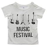 jeans-b. 2nd　ジーンズベーセカンド　 music Tシャツ (オフホワイト) 80cm